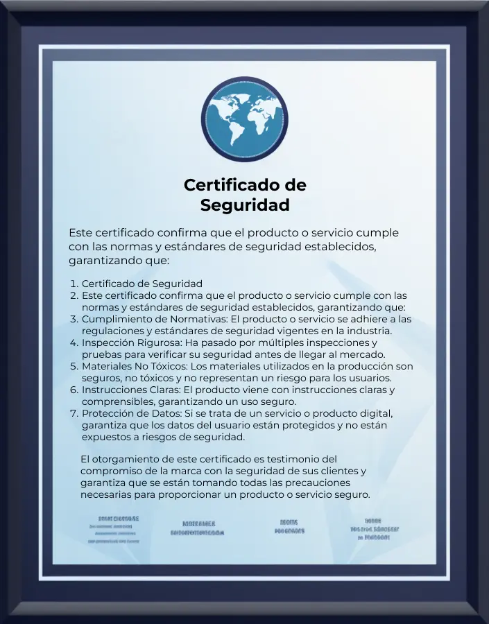 certificado de seguridad